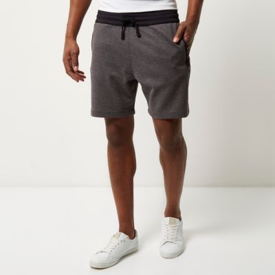 Grey jogger shorts